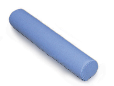 Long Round White Vinyl Cervical Roll - Click Image to Close
